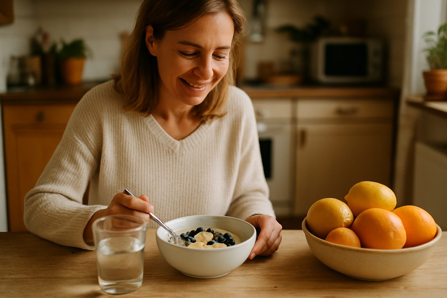 Tenere acqua e frutta visibili in frigo