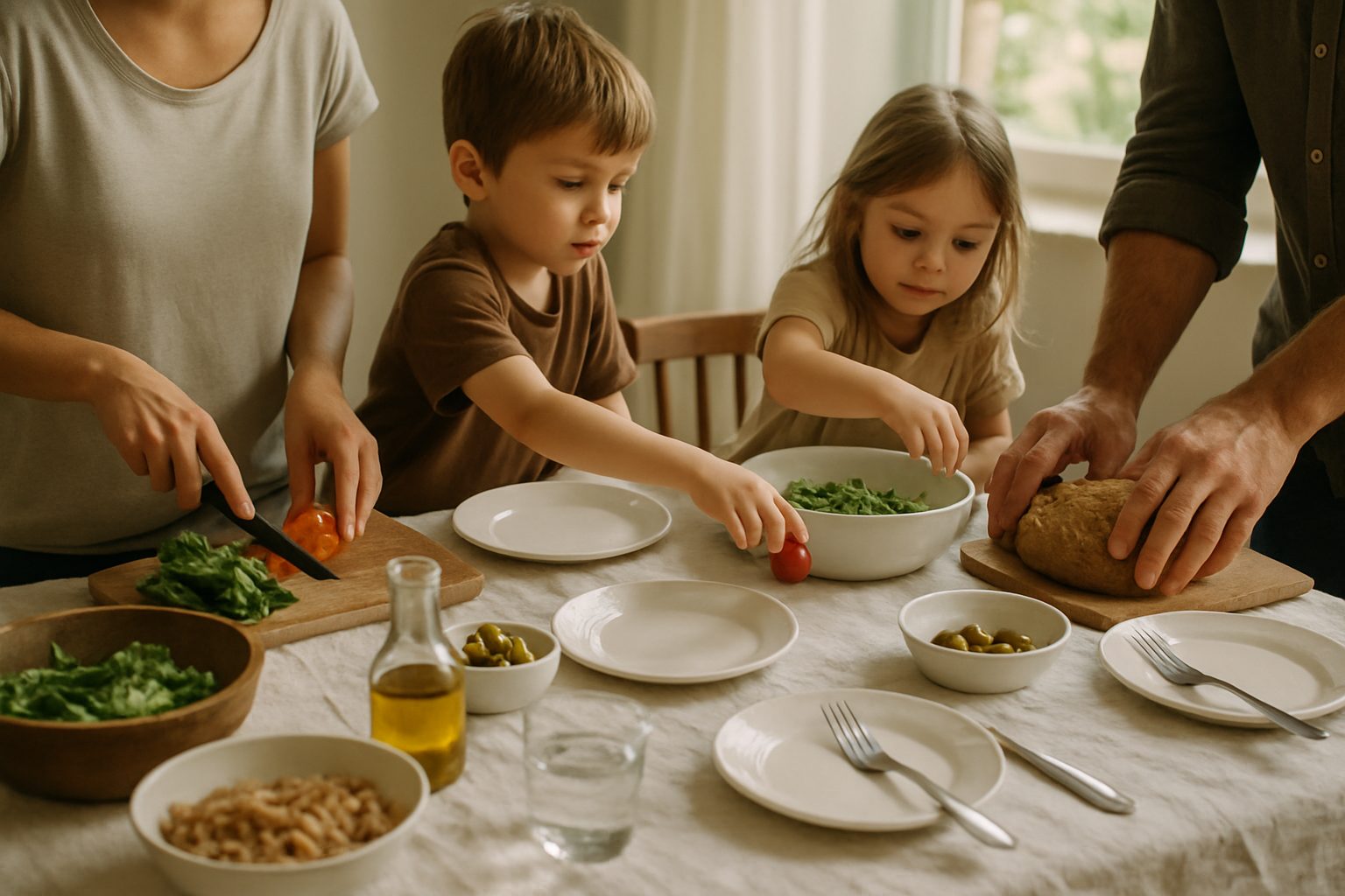 Apparecchiare la tavola con i bambini: piccoli gesti, grande senso