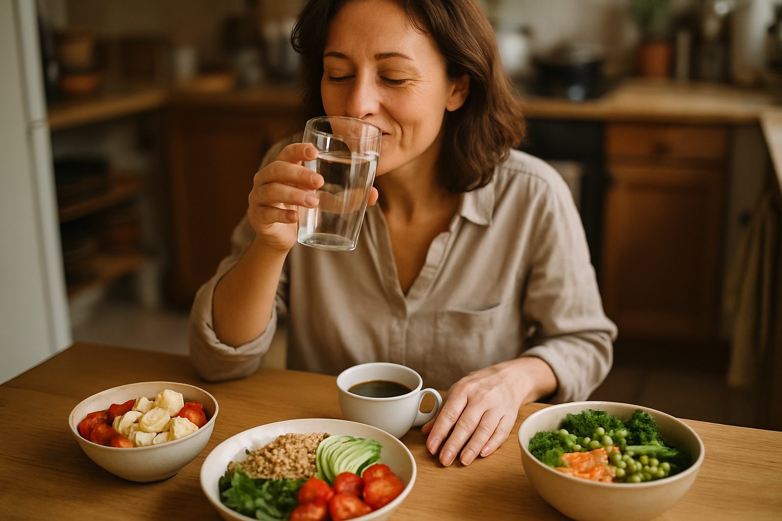 Il bicchiere d'acqua prima del caffè: perché funziona