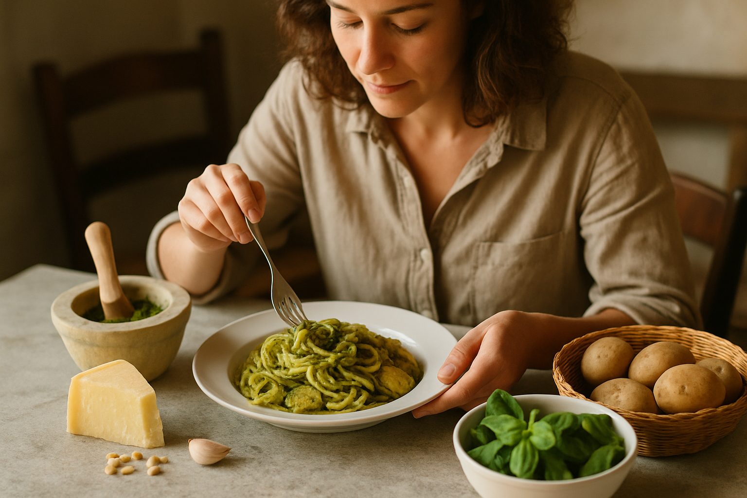 Liguria: come il mare e la montagna hanno inventato il pesto
