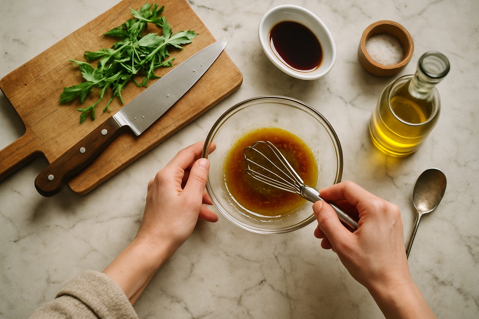 Emulsionare: come legare olio e aceto che si separano