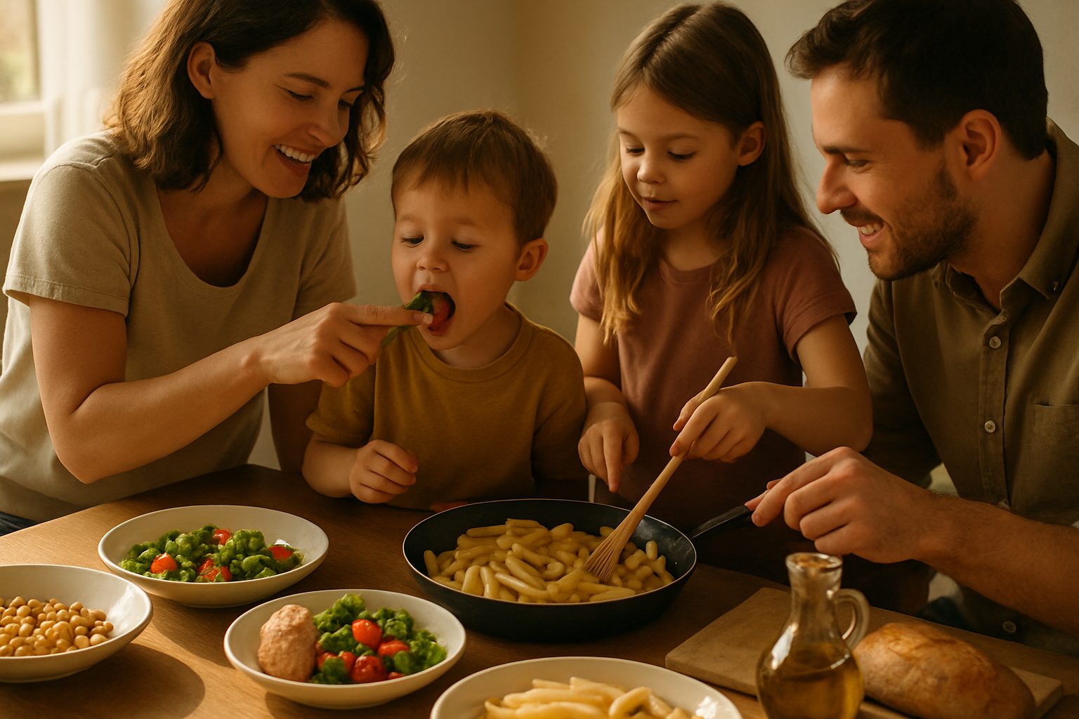 Far assaggiare cibi nuovi: la regola del piccolo assaggio coraggioso