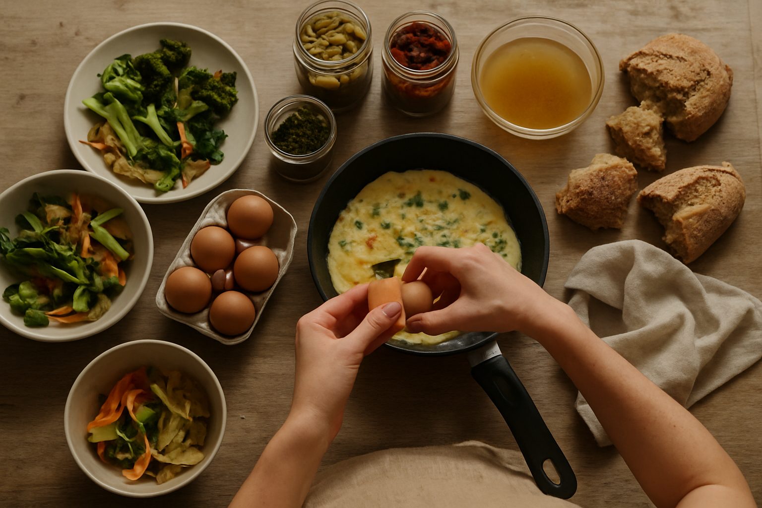 La frittata salva-avanzi: la regola delle uova per tutto