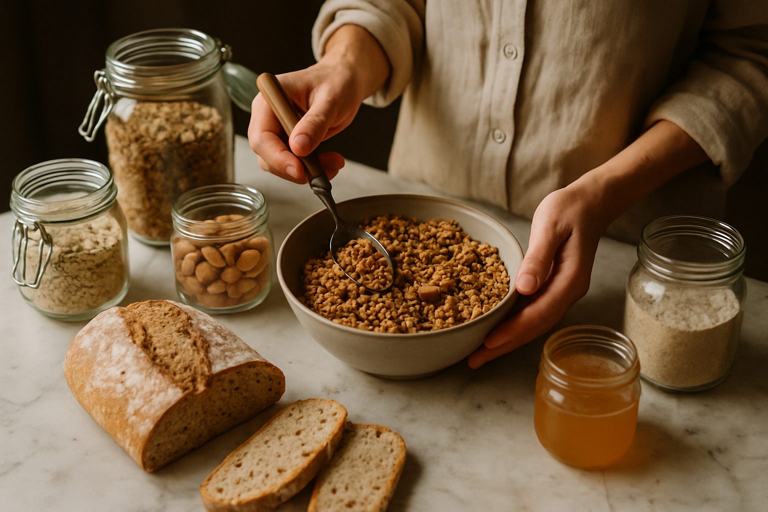Granola croccante senza zuccheri aggiunti