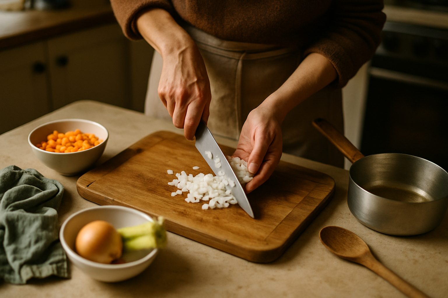 Il soffritto perfetto: piano, dolce e senza fretta