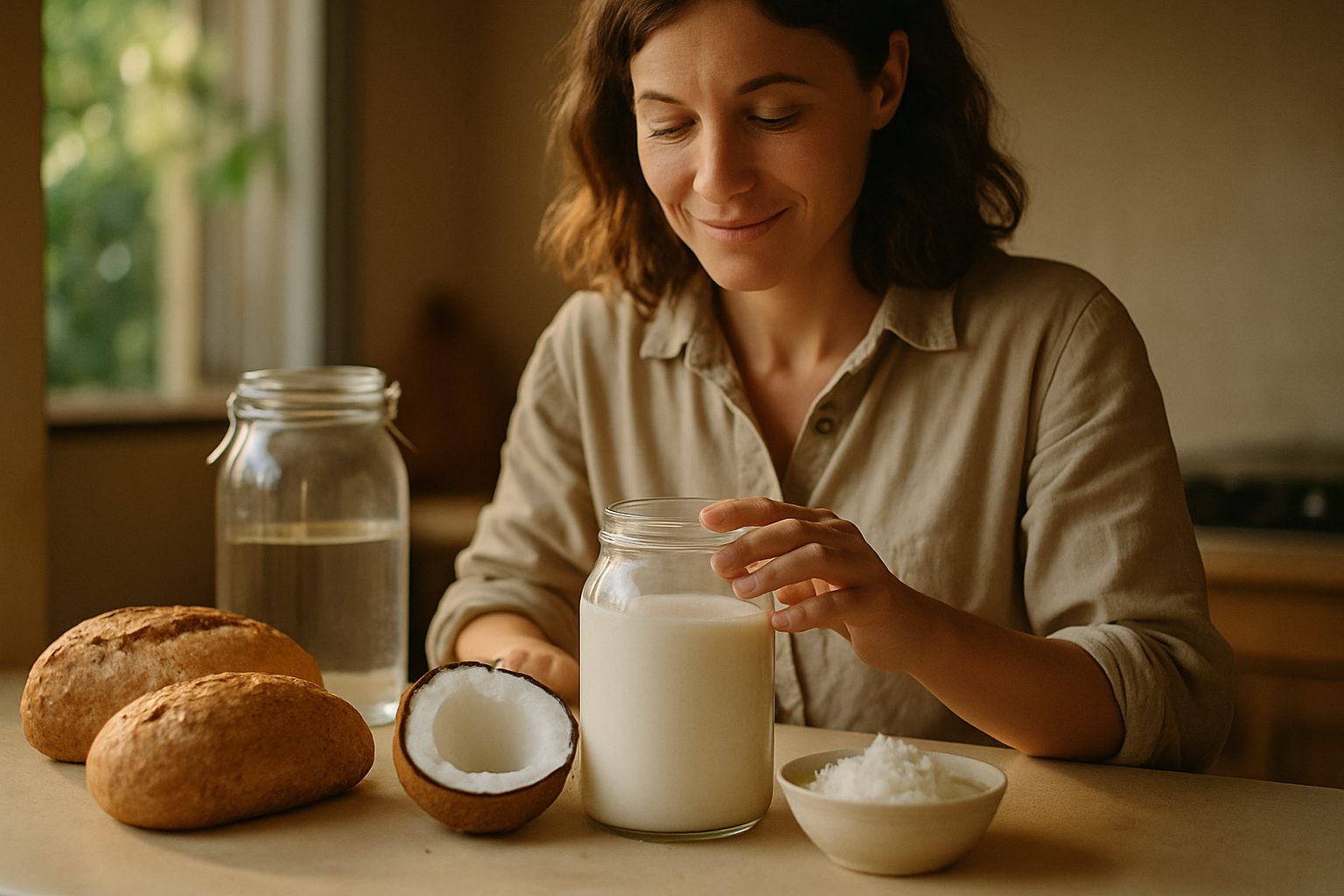 Latte di cocco senza lattine: solo cocco e acqua calda