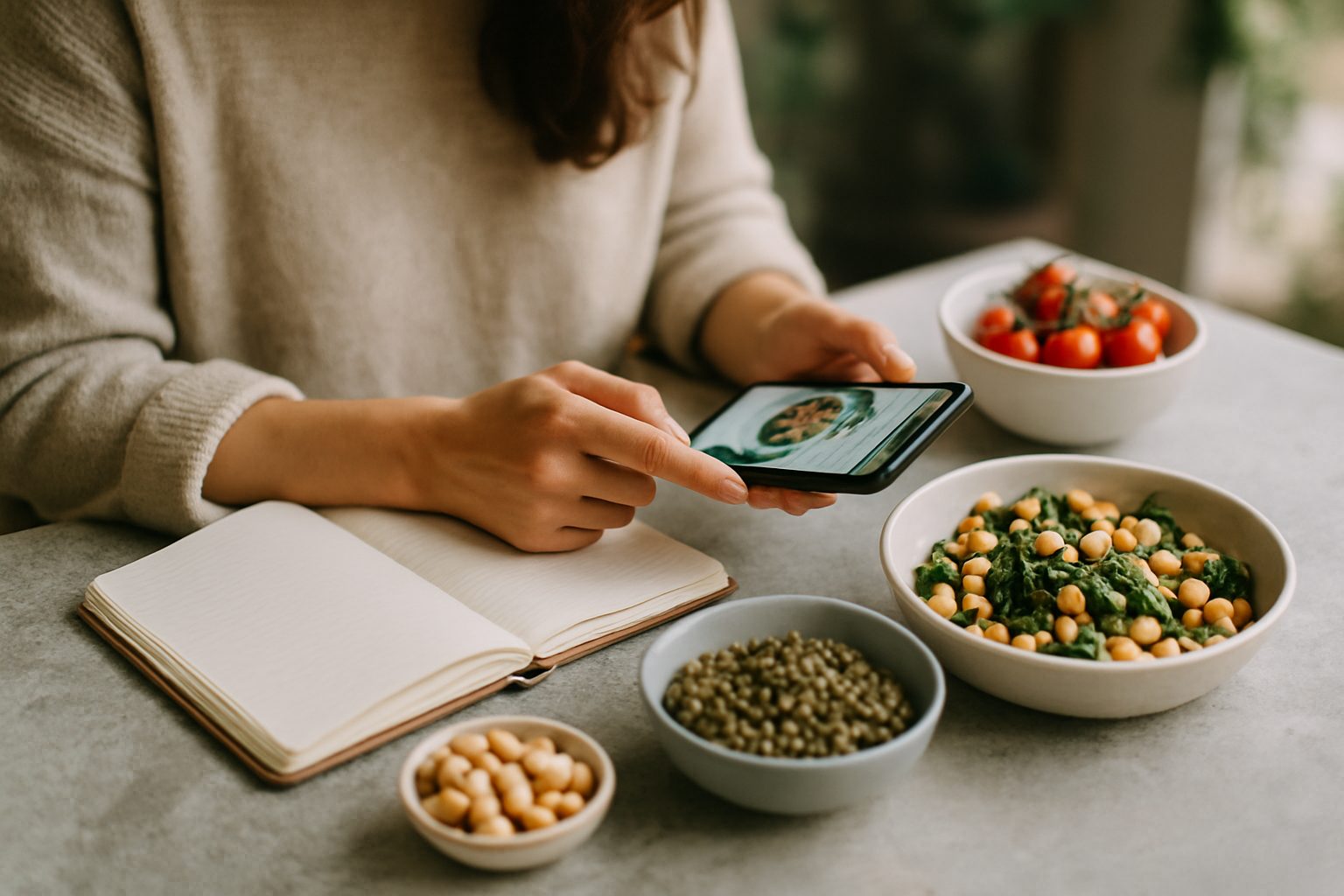 Usare l'app per mangiare più legumi durante la settimana