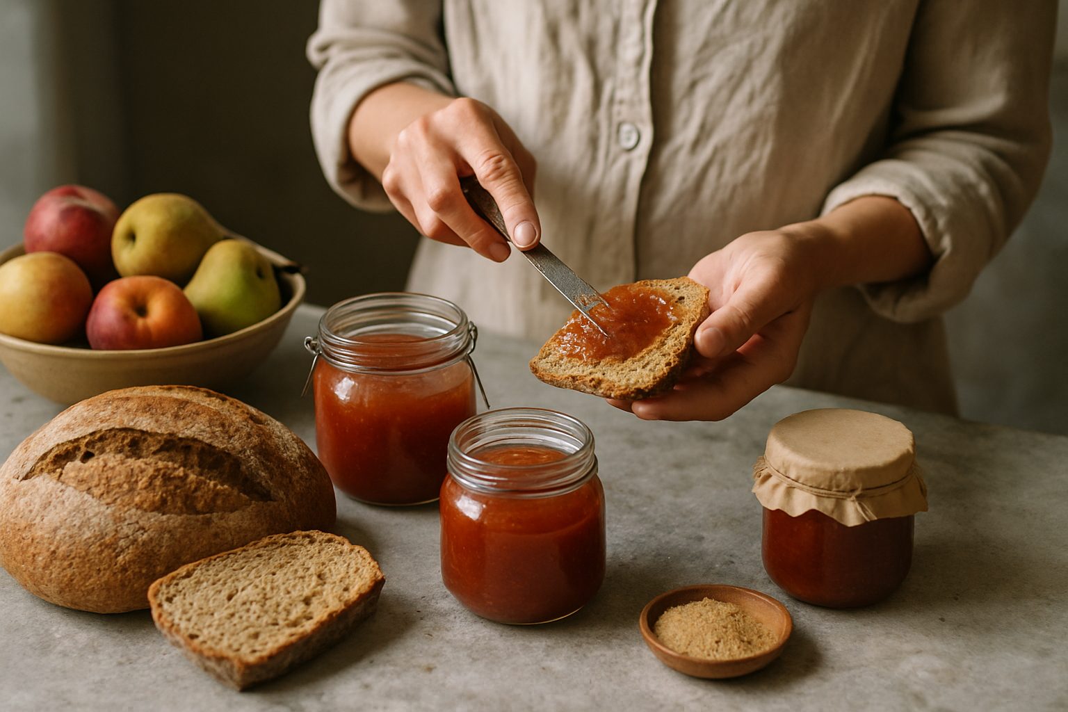 Marmellata con meno zucchero: la frutta e il suo tempo