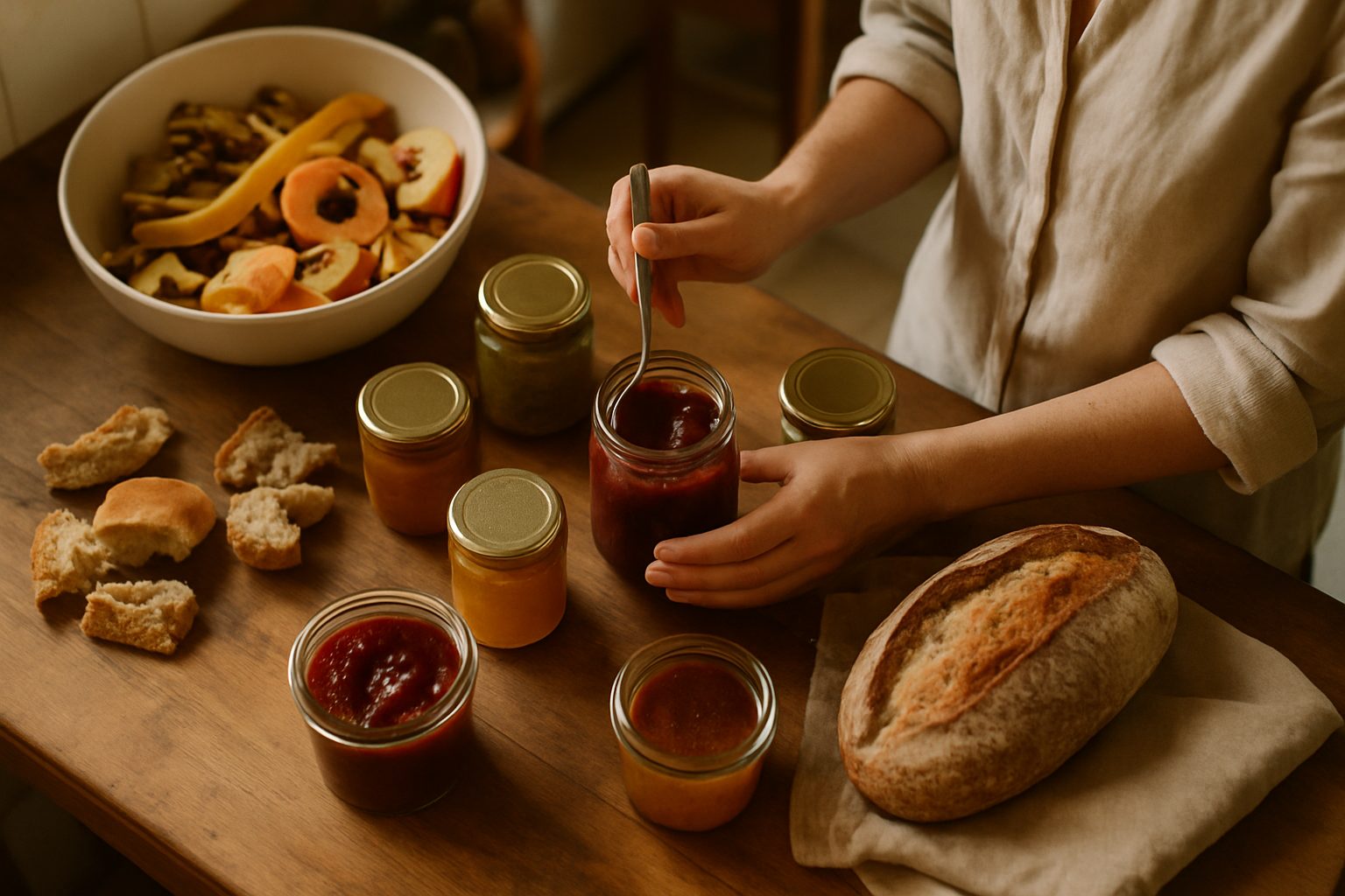 Marmellata dagli scarti di frutta troppo matura