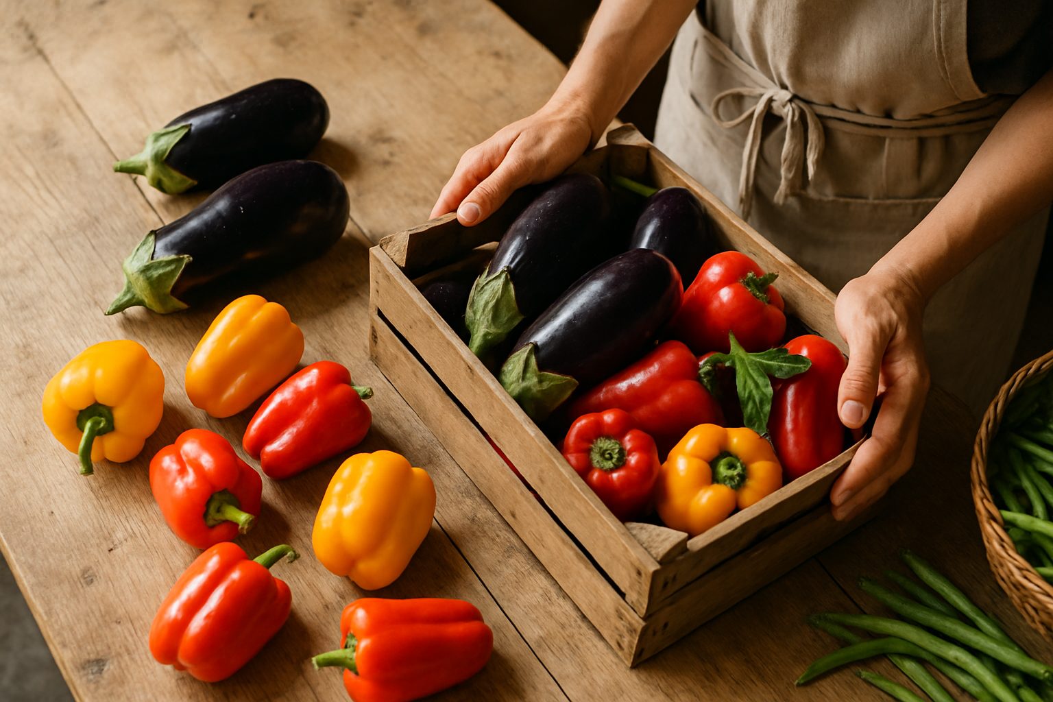 Melanzane e peperoni: i colori forti dell'orto estivo