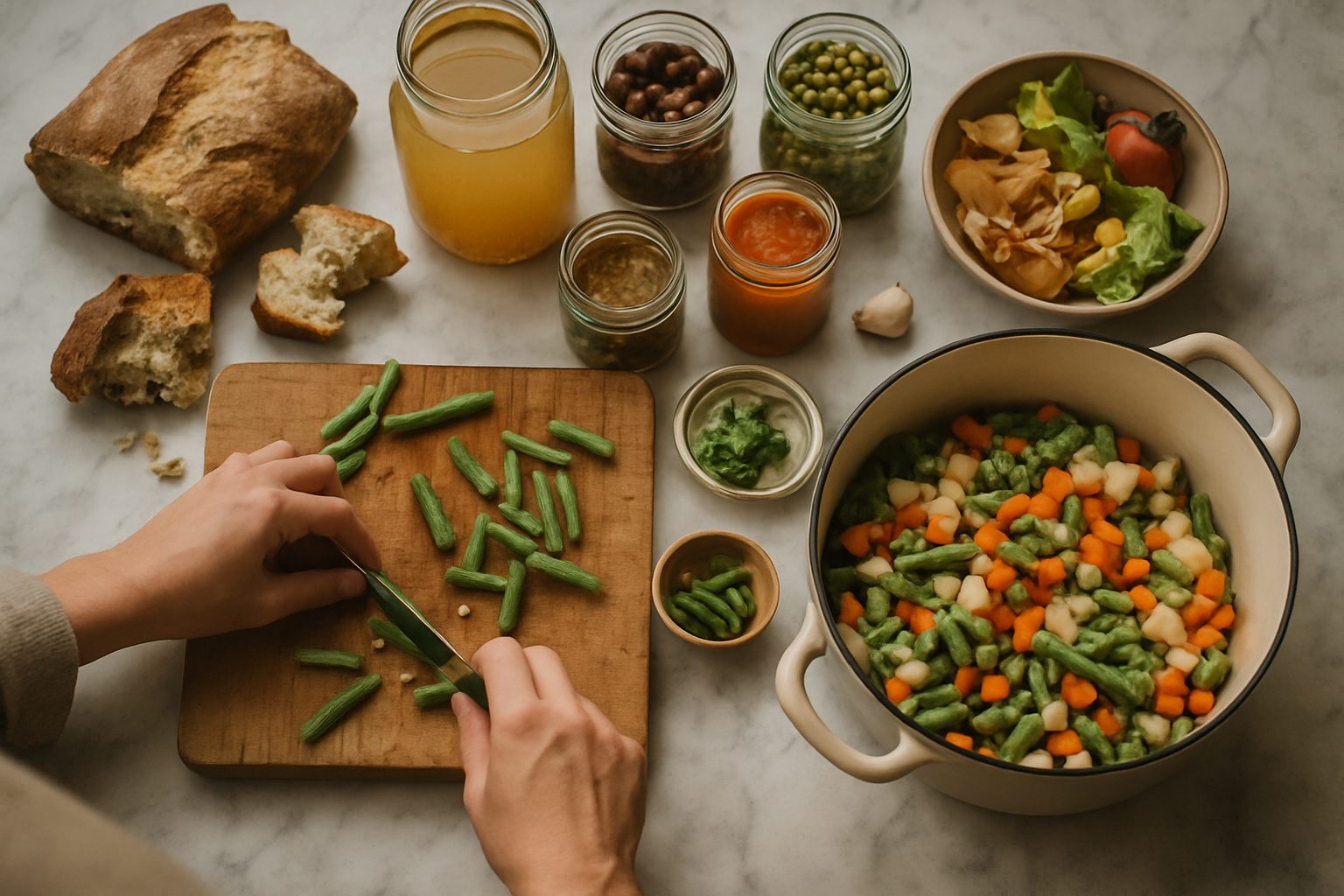 Il minestrone della dispensa: svuotare congelatore e scatole