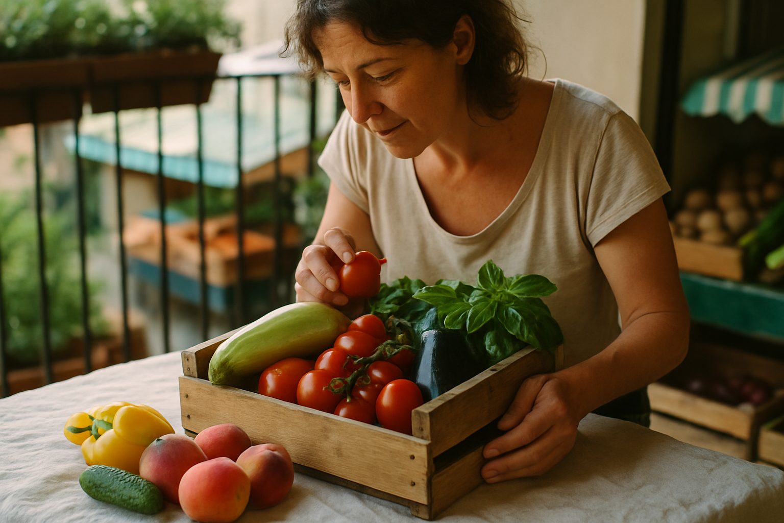 L'orto sul balcone in estate: mantenere e raccogliere