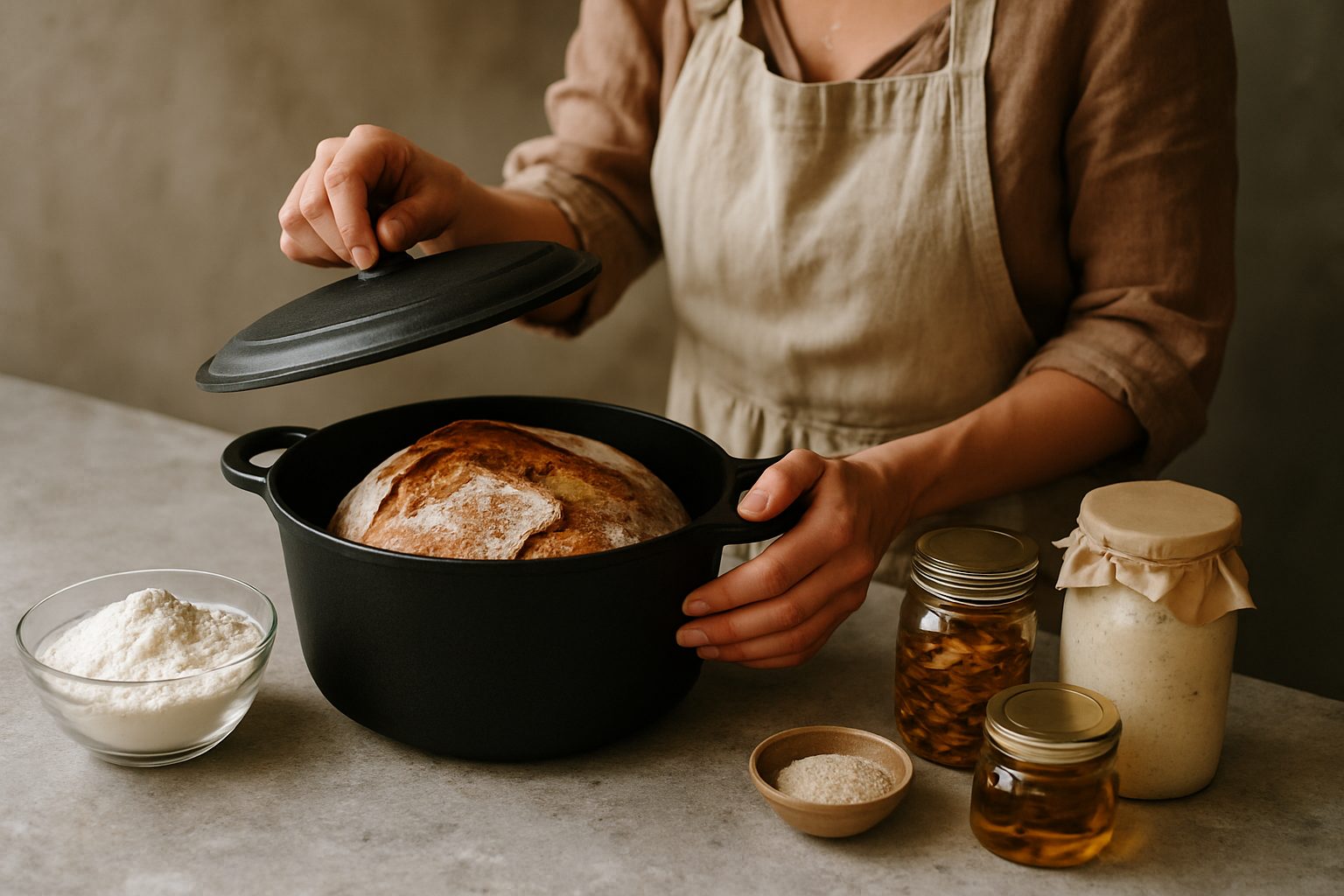 Il pane senza impasto: la pentola di ghisa fa il lavoro