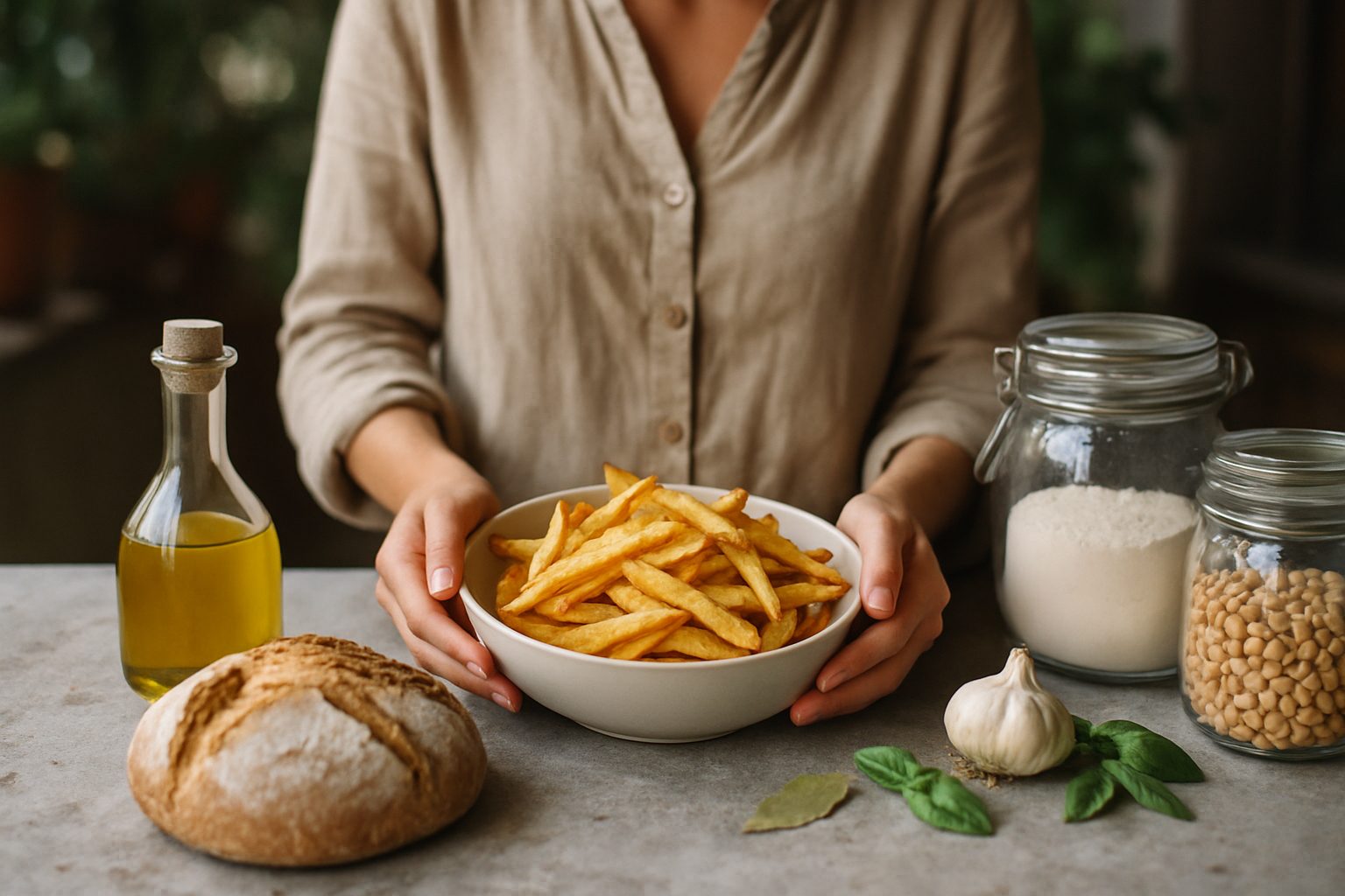 Patatine al forno croccanti come quelle fritte