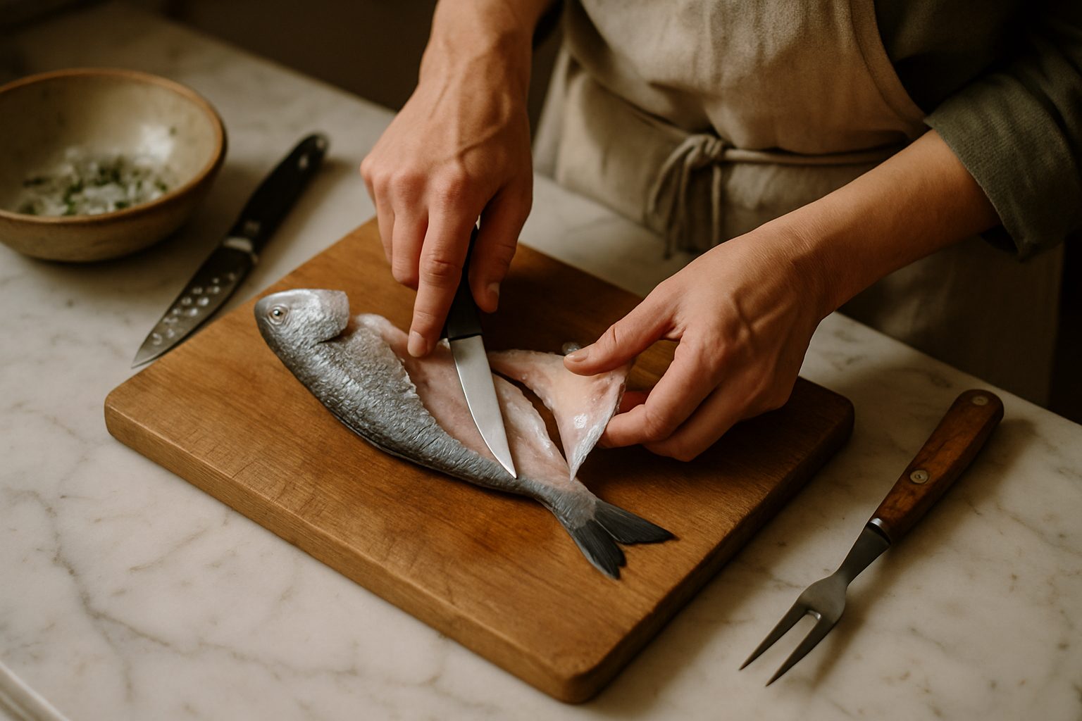 Pulire il pesce: squamare, eviscerare, sfilettare