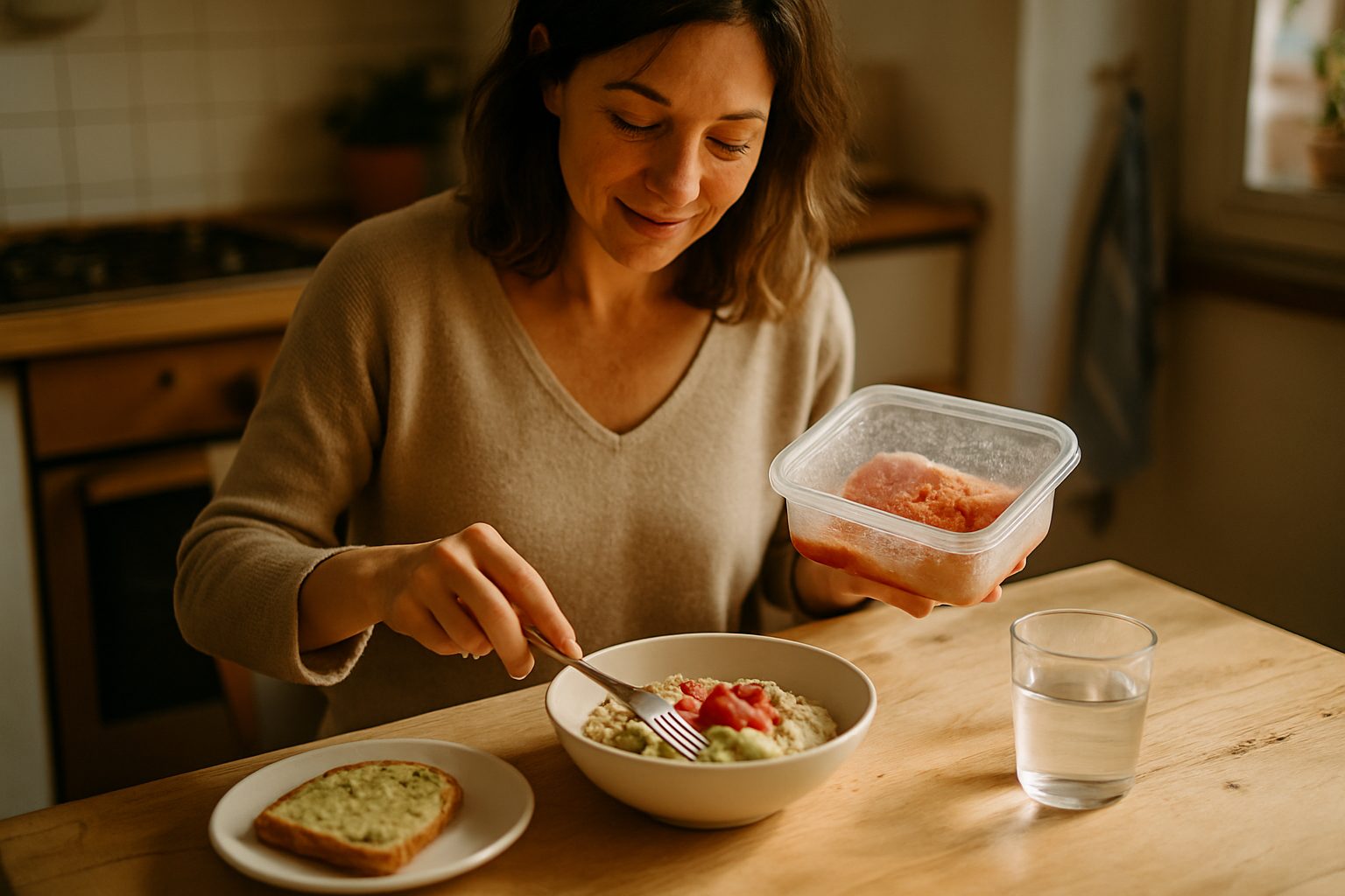 Scongelare la cena al mattino prima di uscire