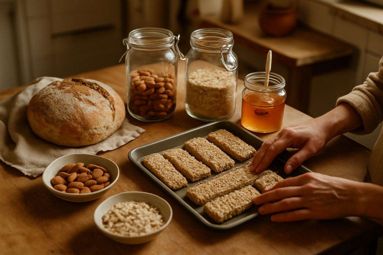 Snack puliti in casa: barrette di avena senza sciroppi