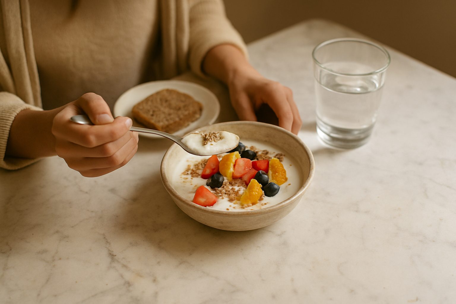 Lo spuntino dolce dopo i pasti, non lontano