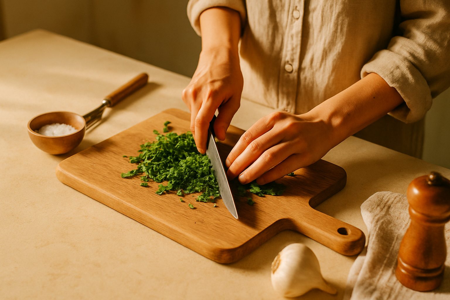 Tritare le erbe aromatiche senza ammaccarle