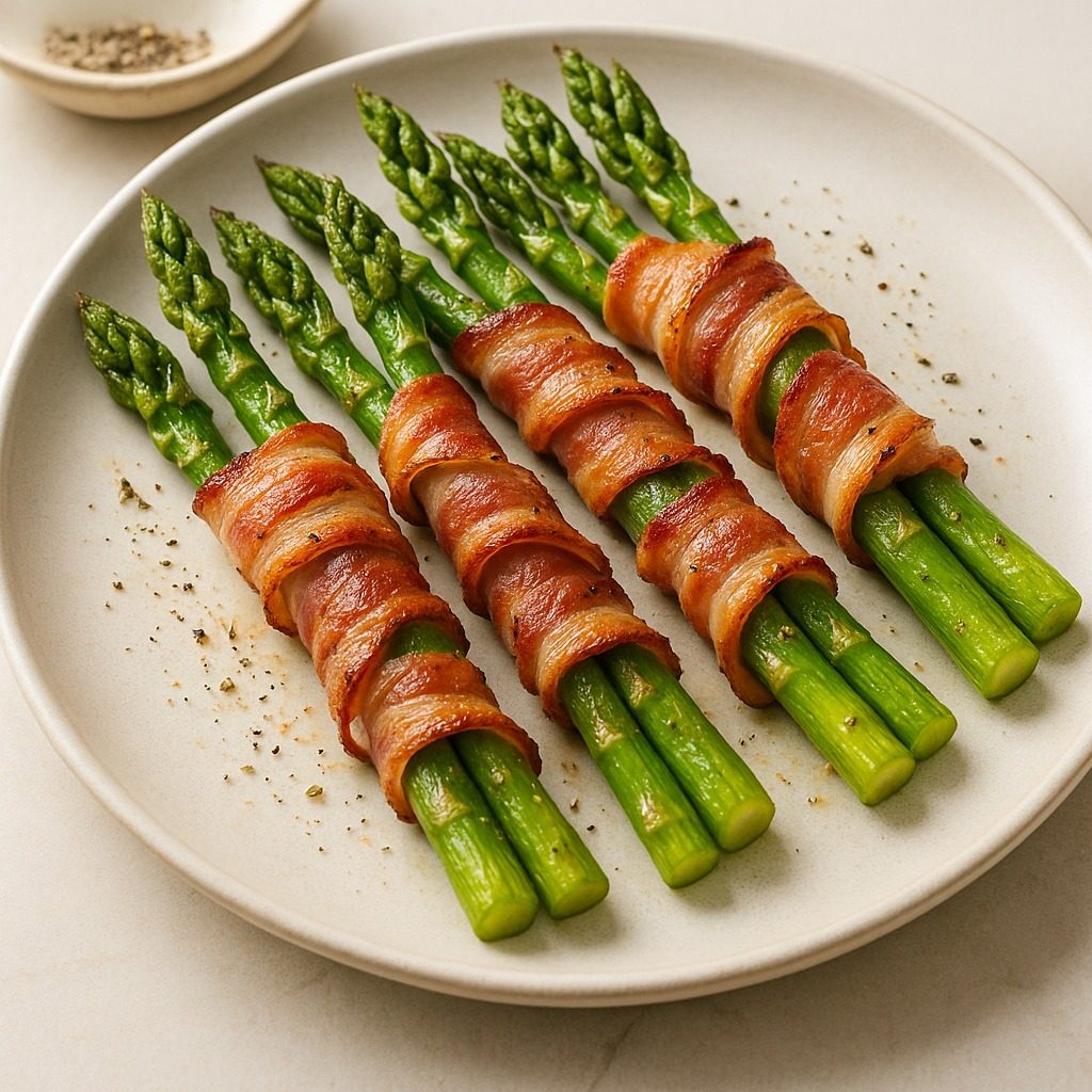 Air-Fryer Bacon-Wrapped Asparagus
