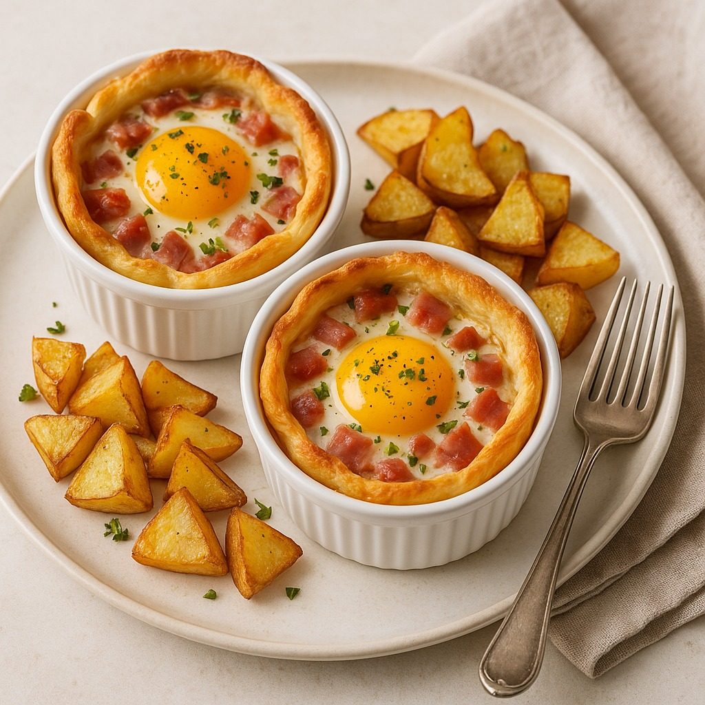 Air-Fryer Eggs Lorraine