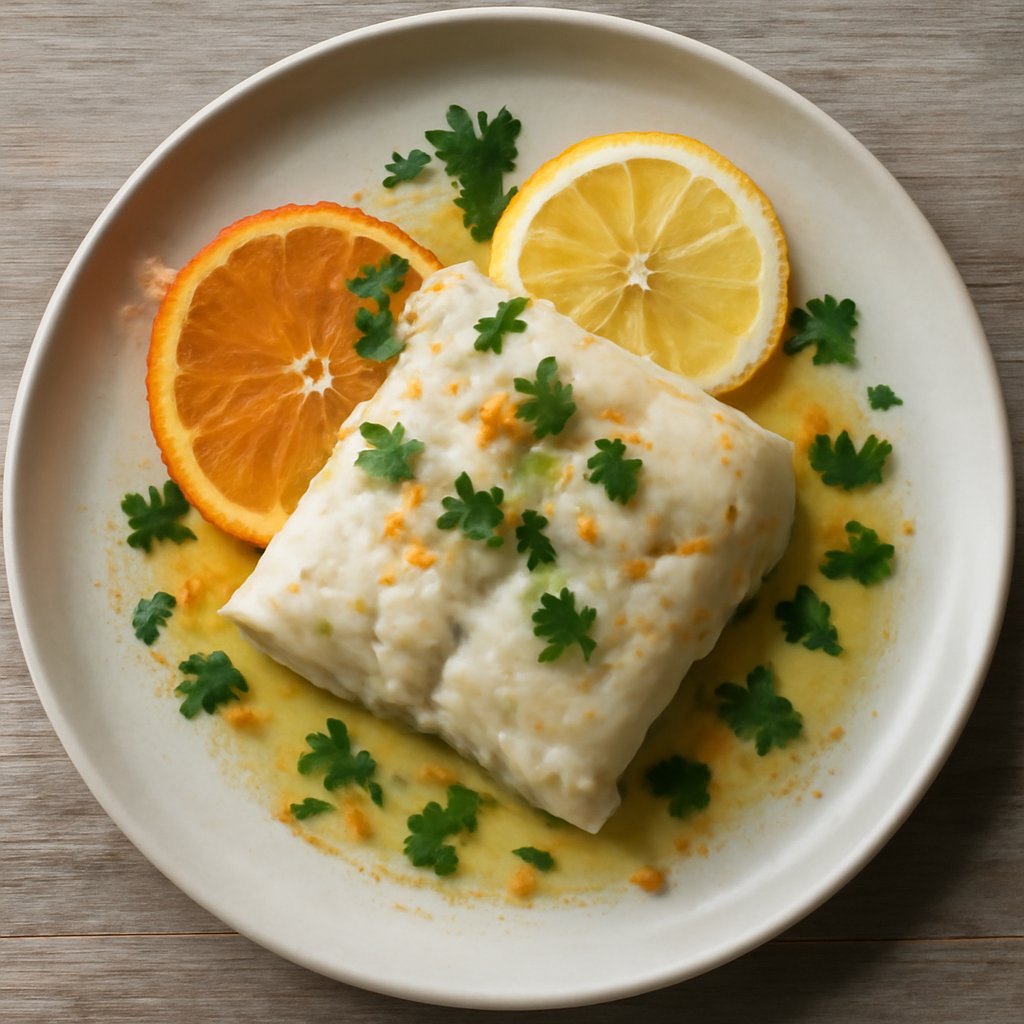 Baccalà sottovuoto al profumi di agrumi