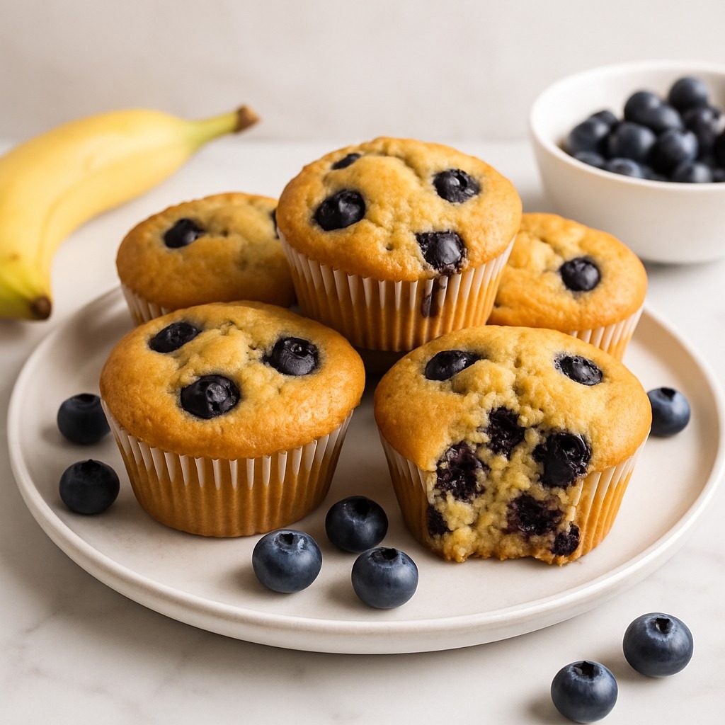 Banana Blueberry Muffins