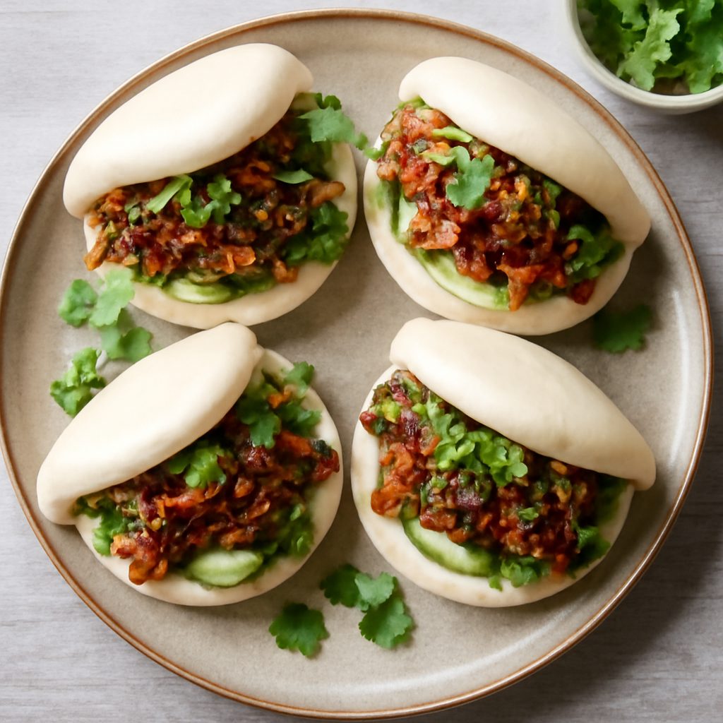 Bao Buns con maiale in salsa BBQ