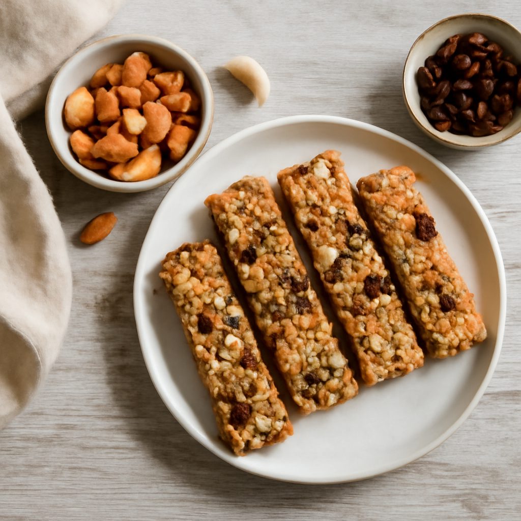 Barrette ai cereali e frutta secca