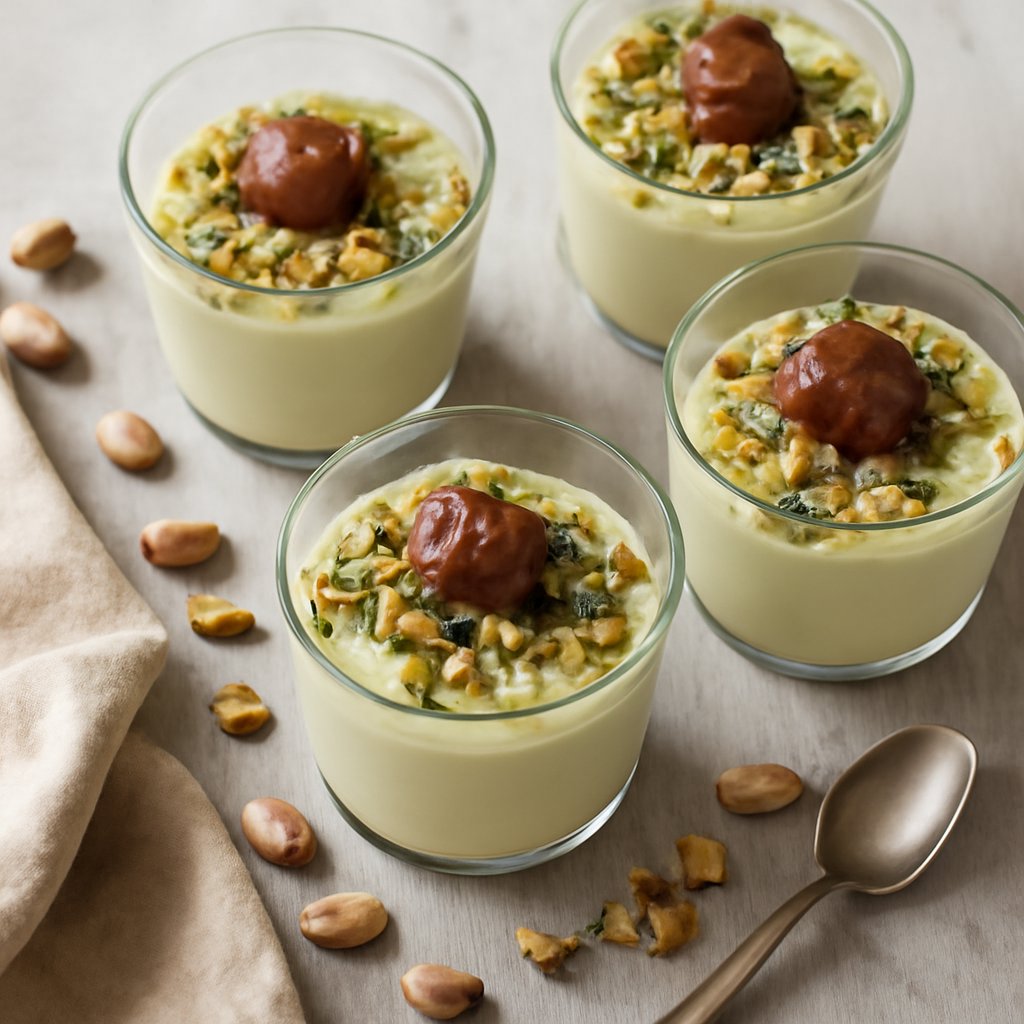 Bicchierini al pistacchio e marrons glacés