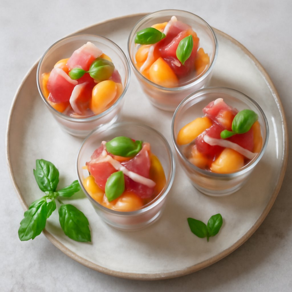 Bicchierini prosciutto e melone