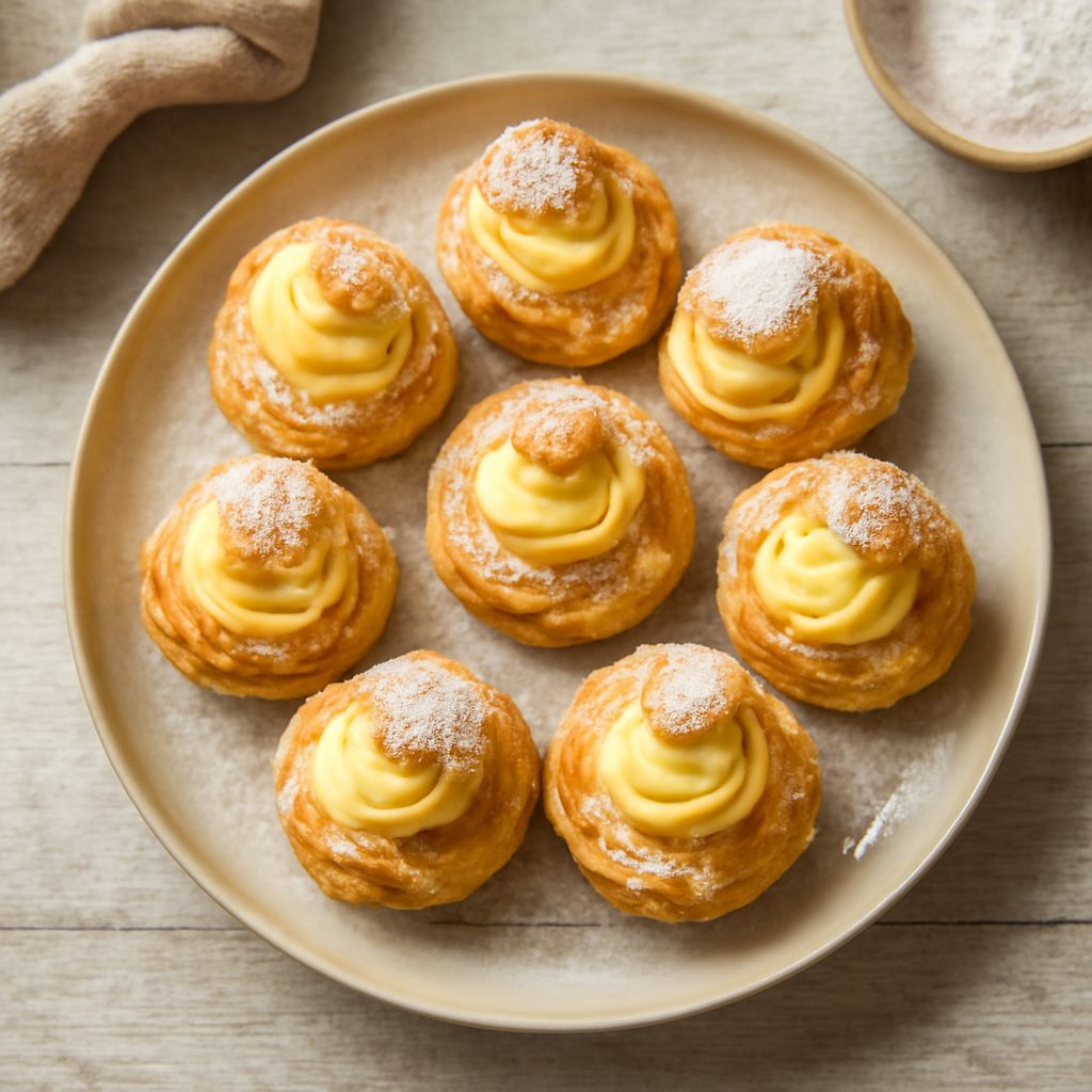 Bignè con crema pasticcera
