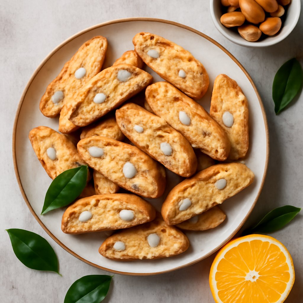 Biscotti mandorle e arancia