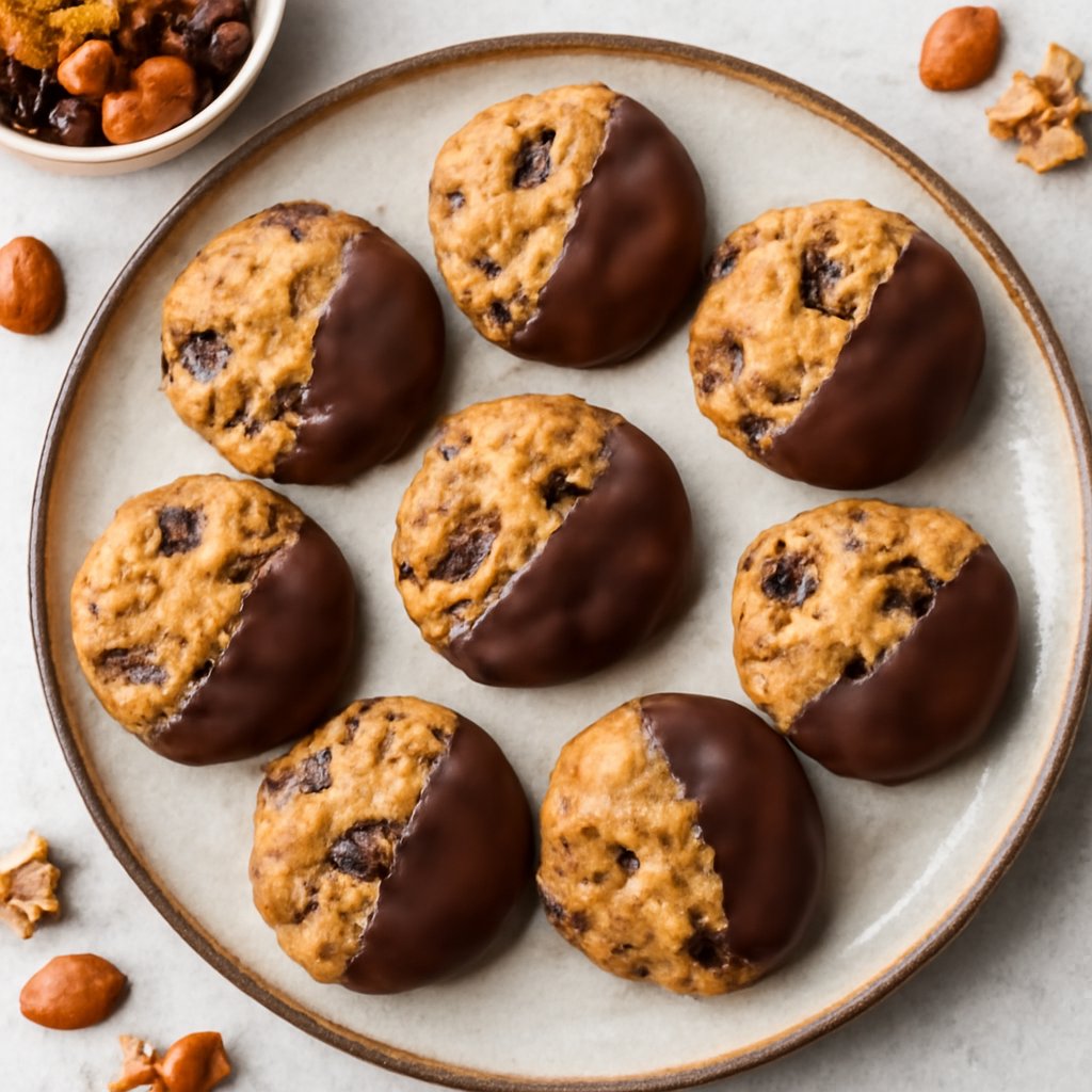 Biscotti veloci di frutta secca e cioccolato (senza zucchero)