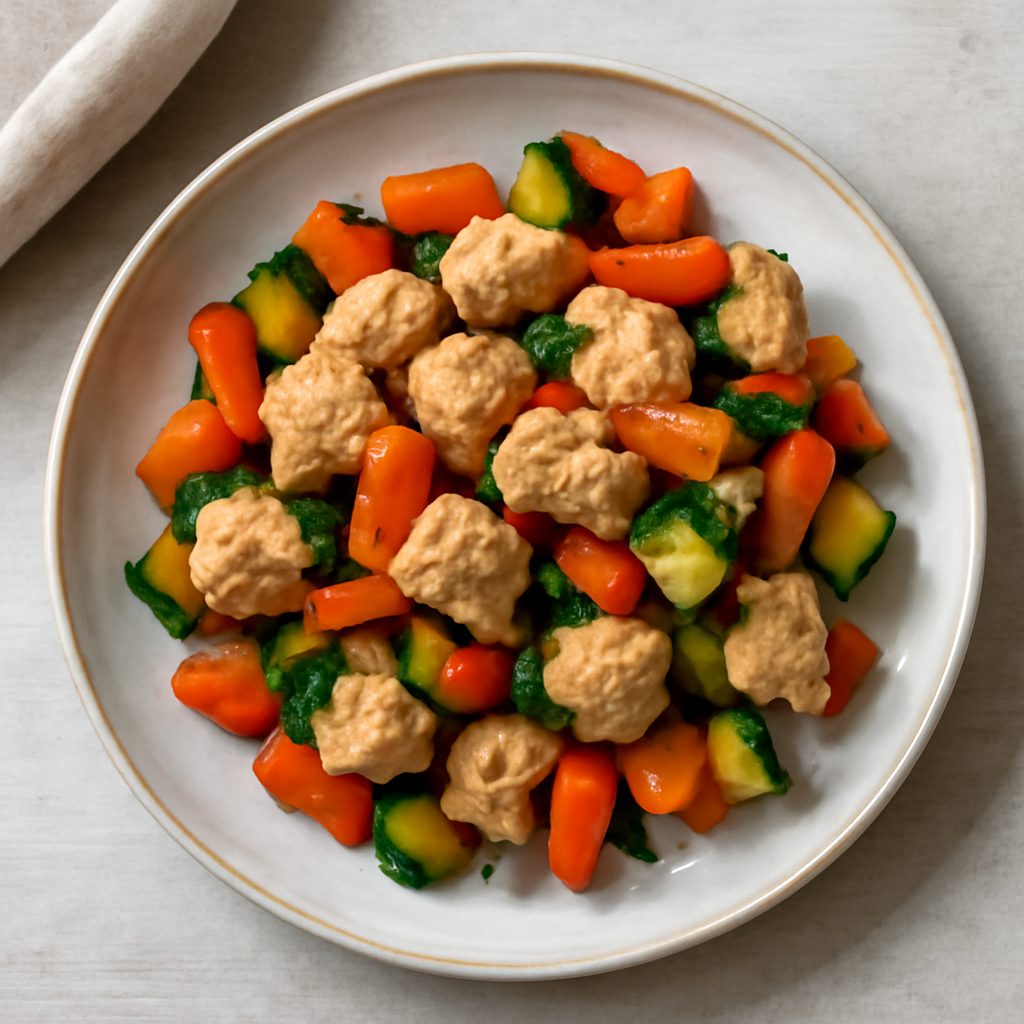 Bocconcini di tacchino alle verdure