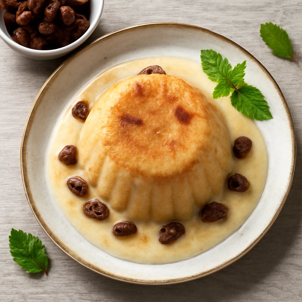 Budino al semolino e uvetta