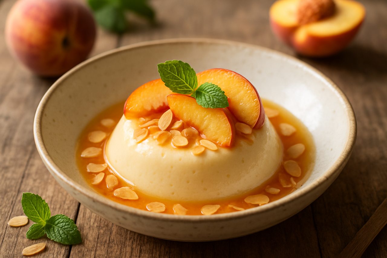 Budino alle Pesche