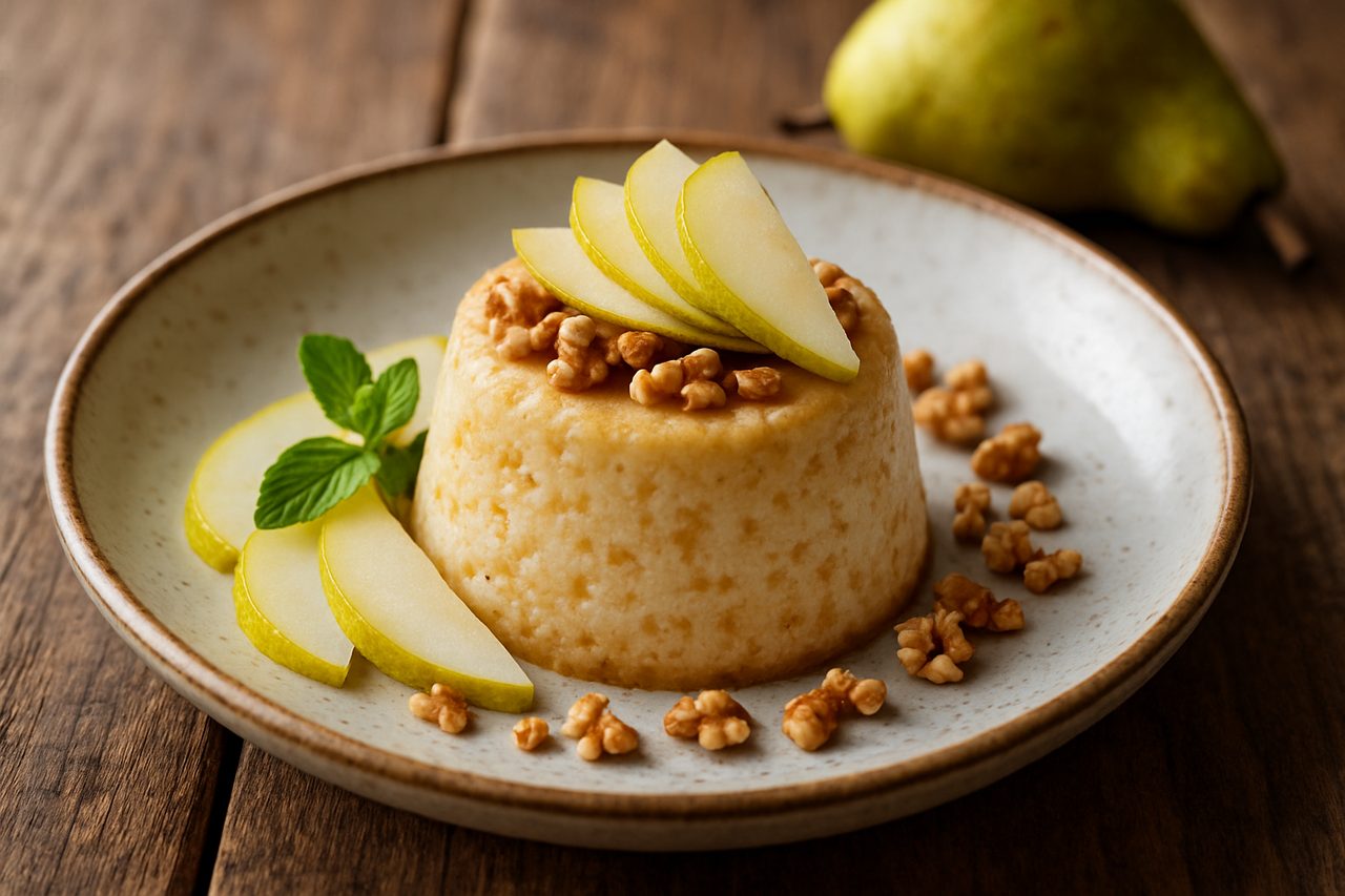 Budino di Ricotta e Pere