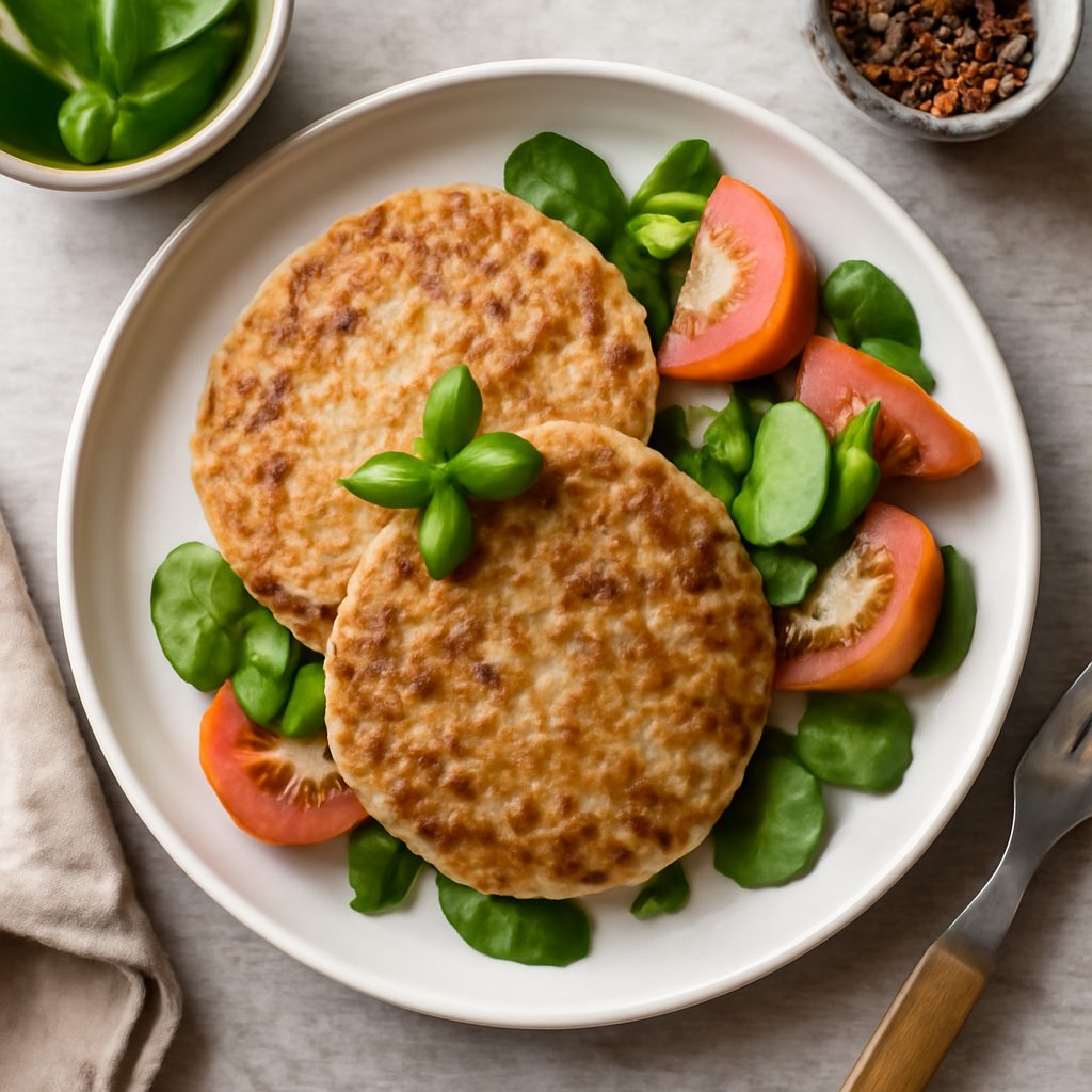 Burger di pollo e quinoa