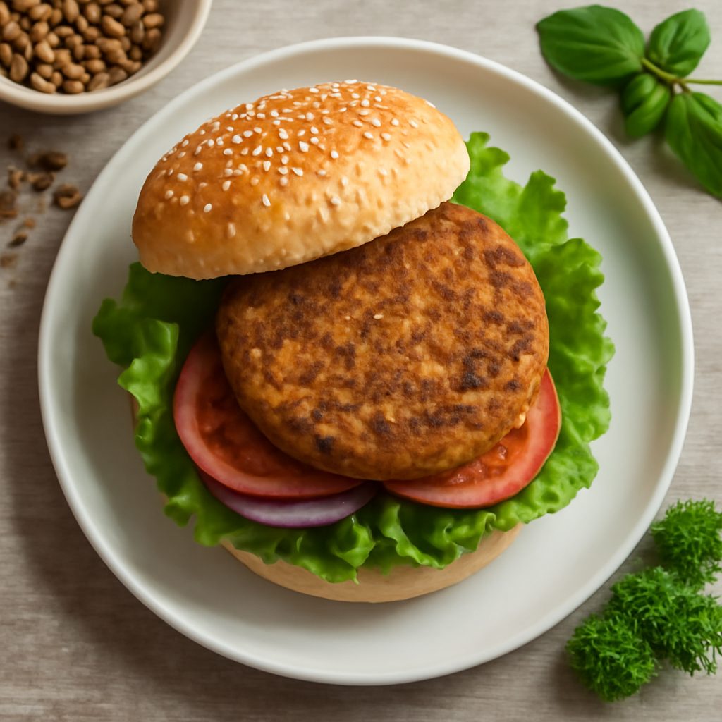 Burger di soia e lenticchie