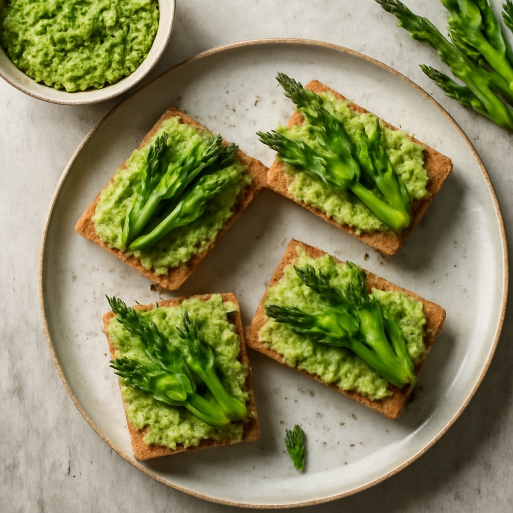 Canapè con patè di asparagi
