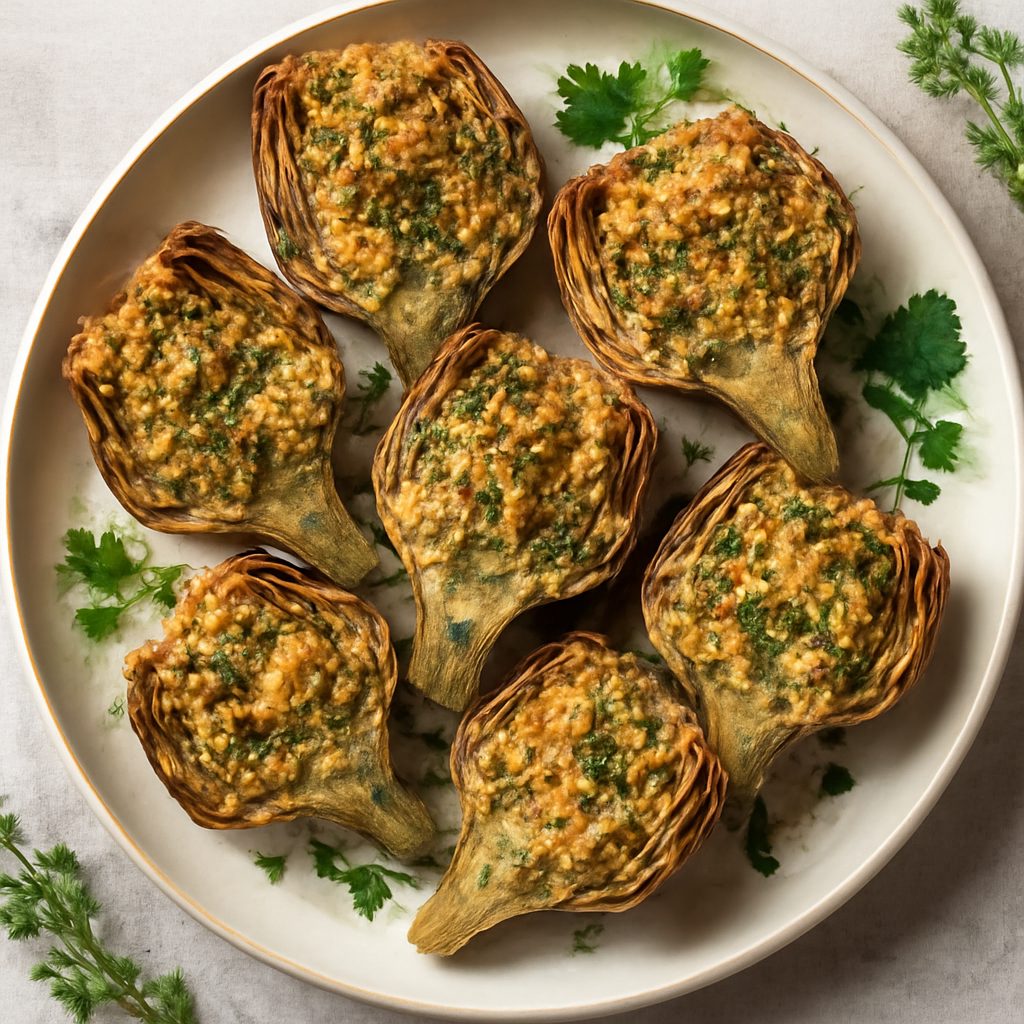 Carciofi gratinati alle erbe aromatiche