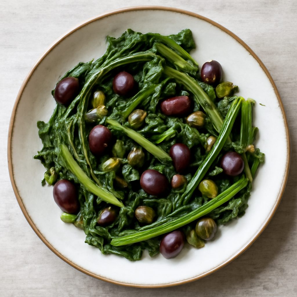 Catalogna con olive e capperi