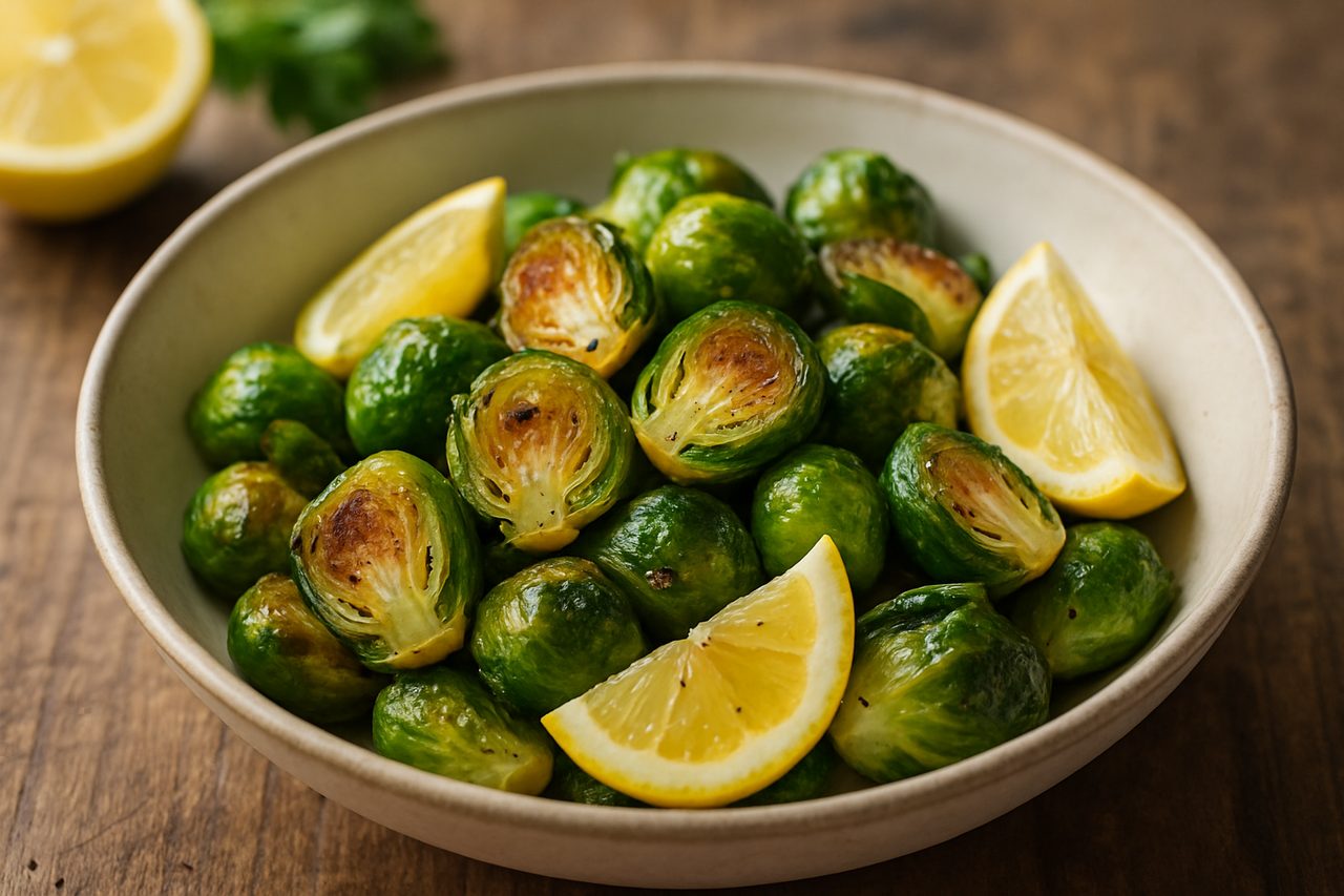 Cavolini di Bruxelles Arrosto al Limone