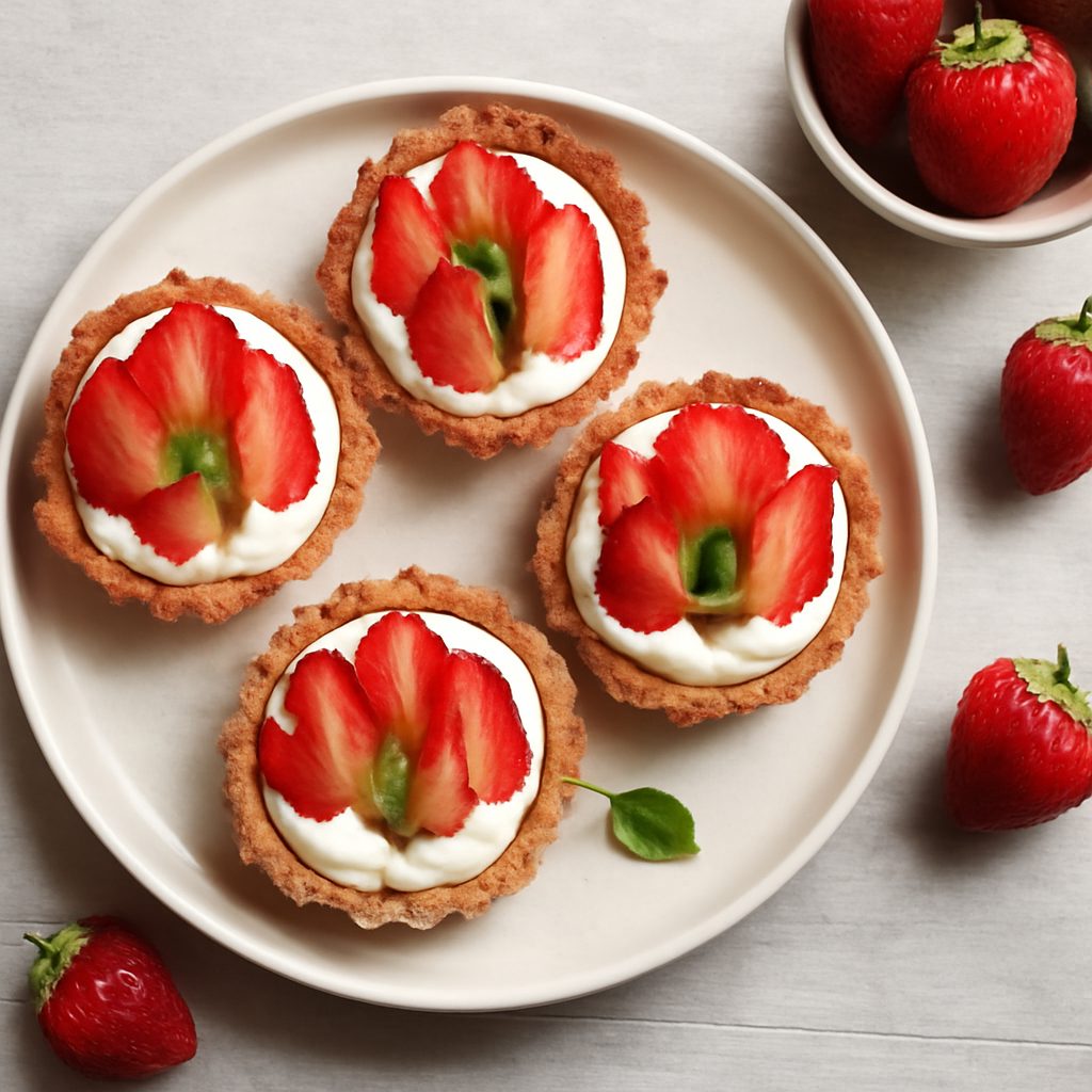Cestini cheesecake alle fragole