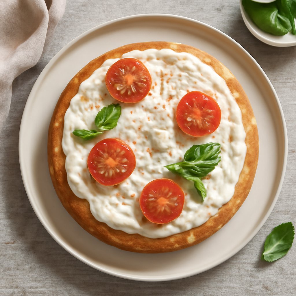 Cheesecake di focaccia alla stracciatella