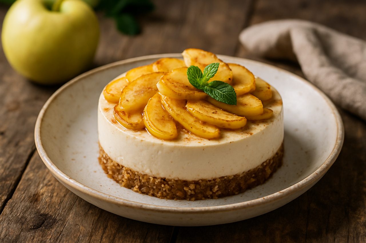 Cheesecake di Mele Senza Zucchero