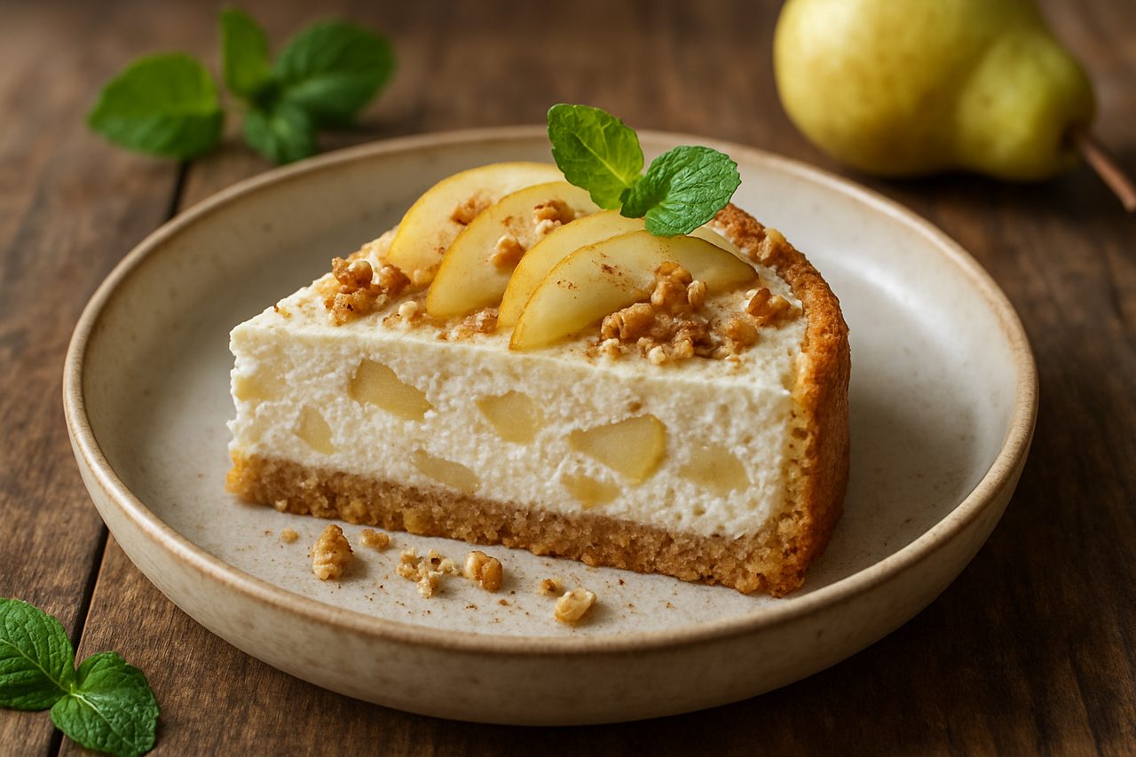 Cheesecake di Ricotta e Pere