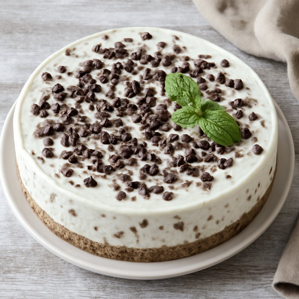 Cheesecake stracciatella alla ricotta e yogurt greco (senza burro)