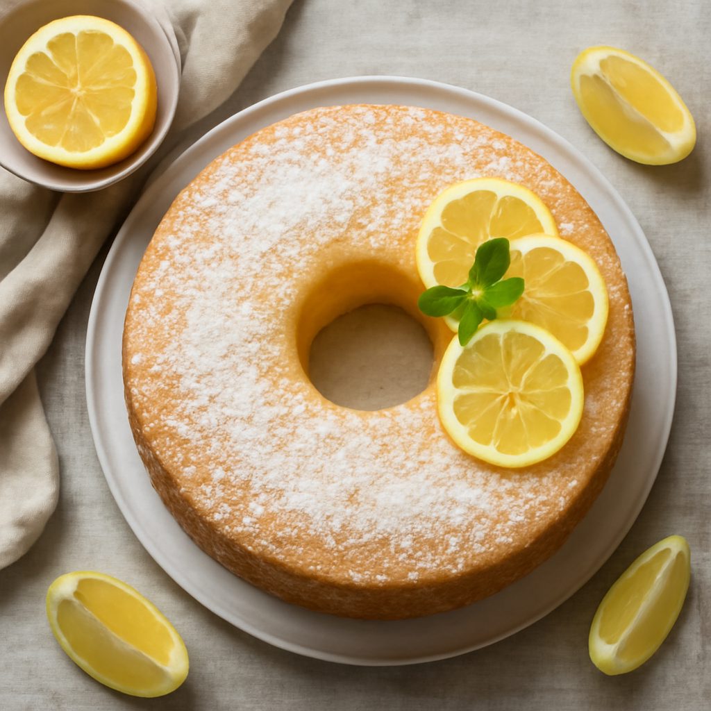 Chiffon cake al limone